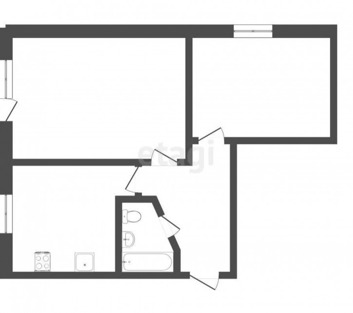 2-комн квартира Метелевская, 4