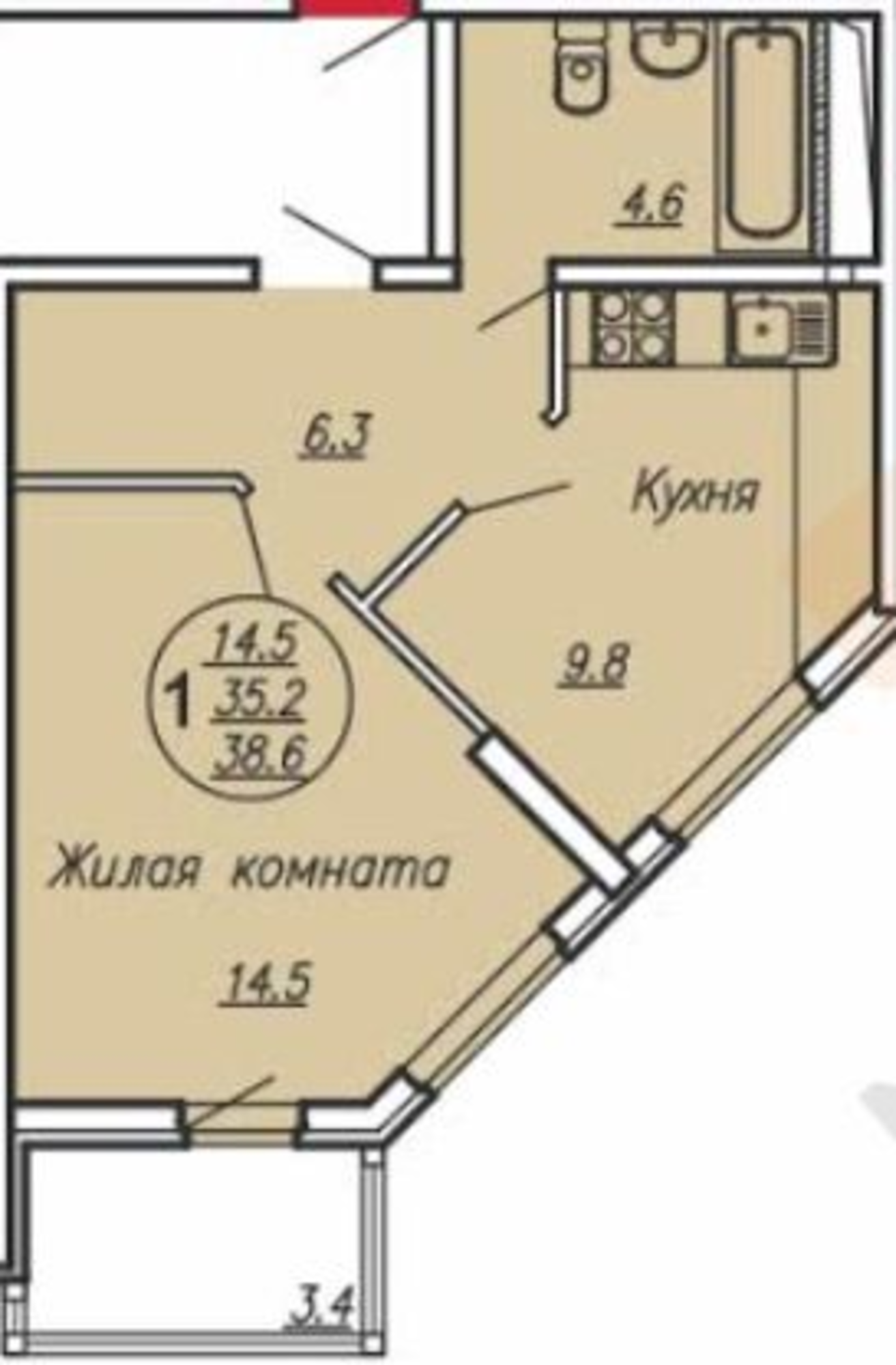 Купить квартиру за 7 700 000 рублей на Гаражная ул, 87