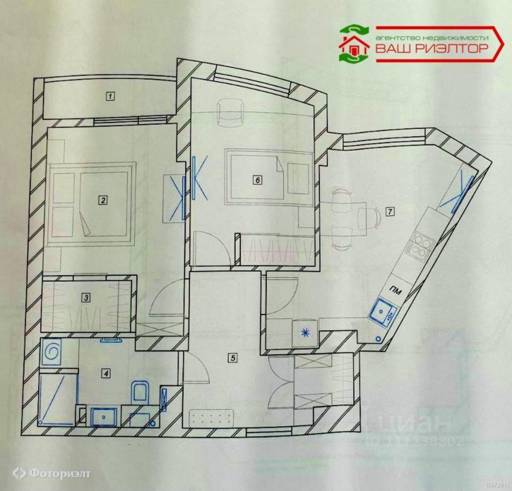 2-комн квартира Валовая ул, 12