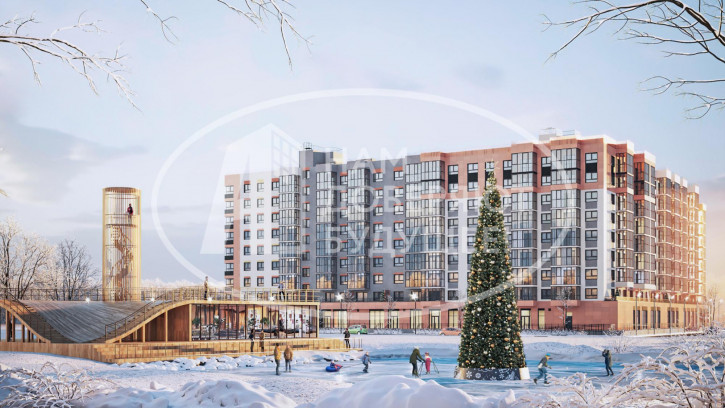 2-комн квартира в новом доме улица Улановой, 7