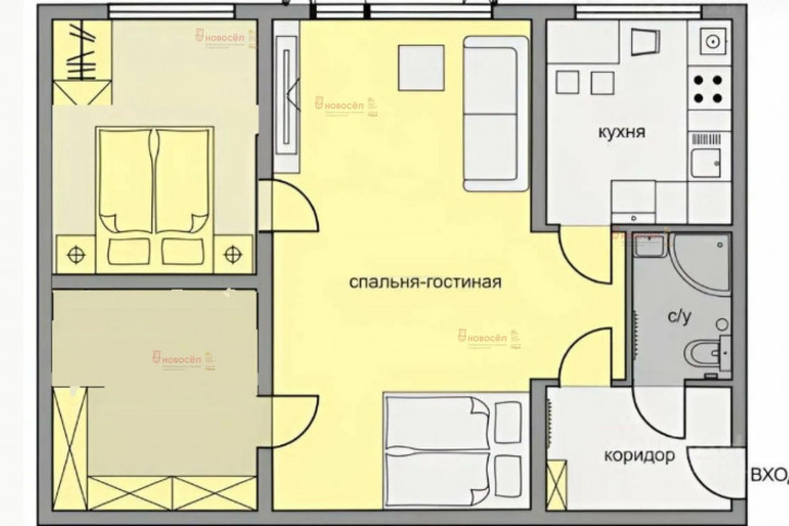 3-комн квартира Инженерная 30