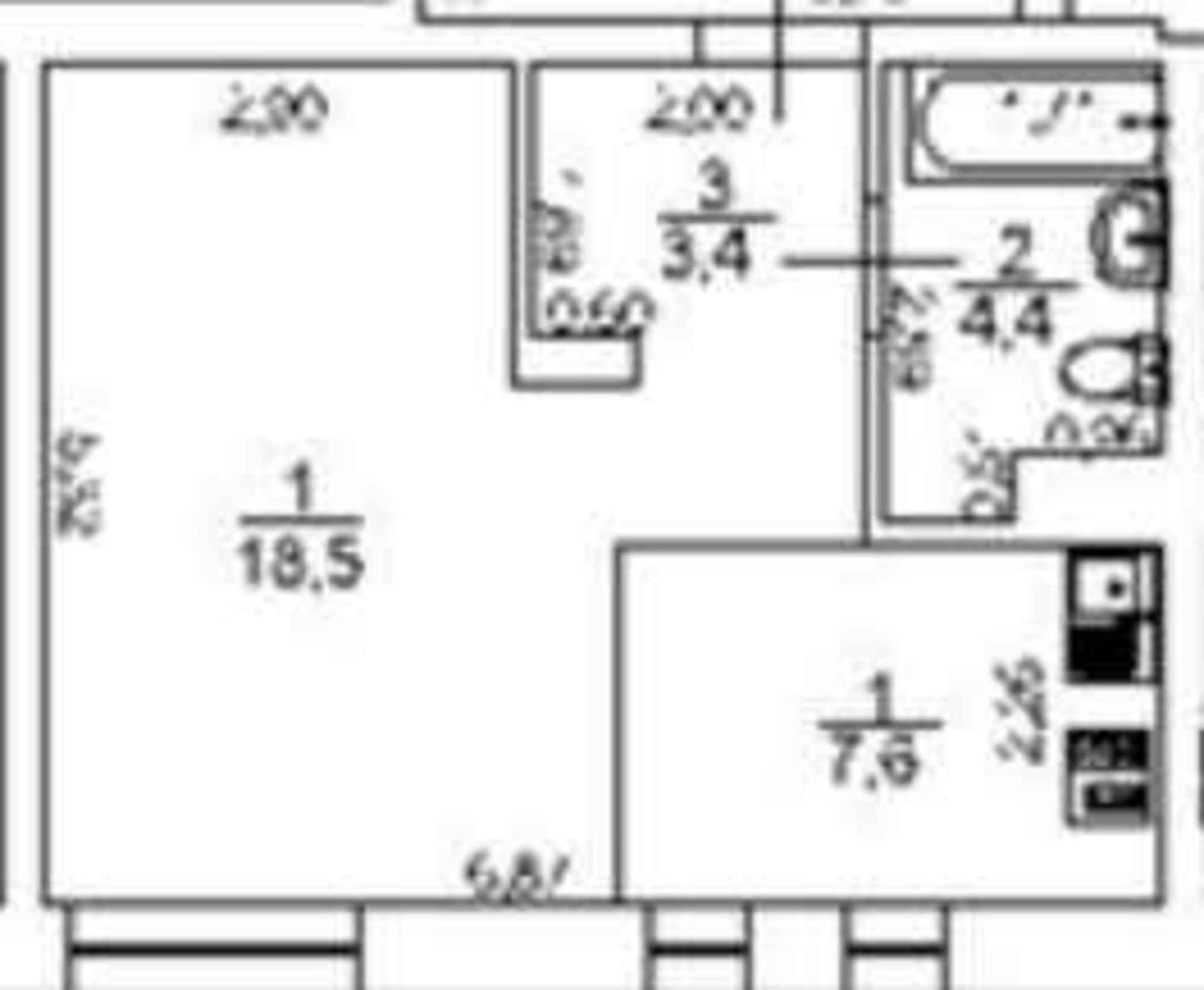 Купить квартиру за 6 610 500 рублей на Набережная, 46А