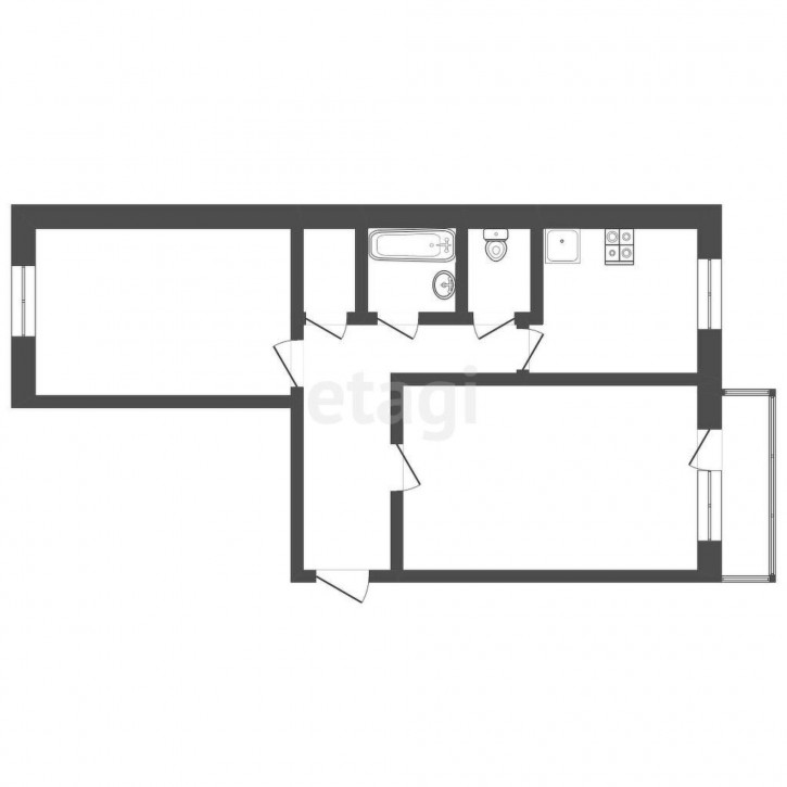 2-комн квартира Ткацкий проезд, 20