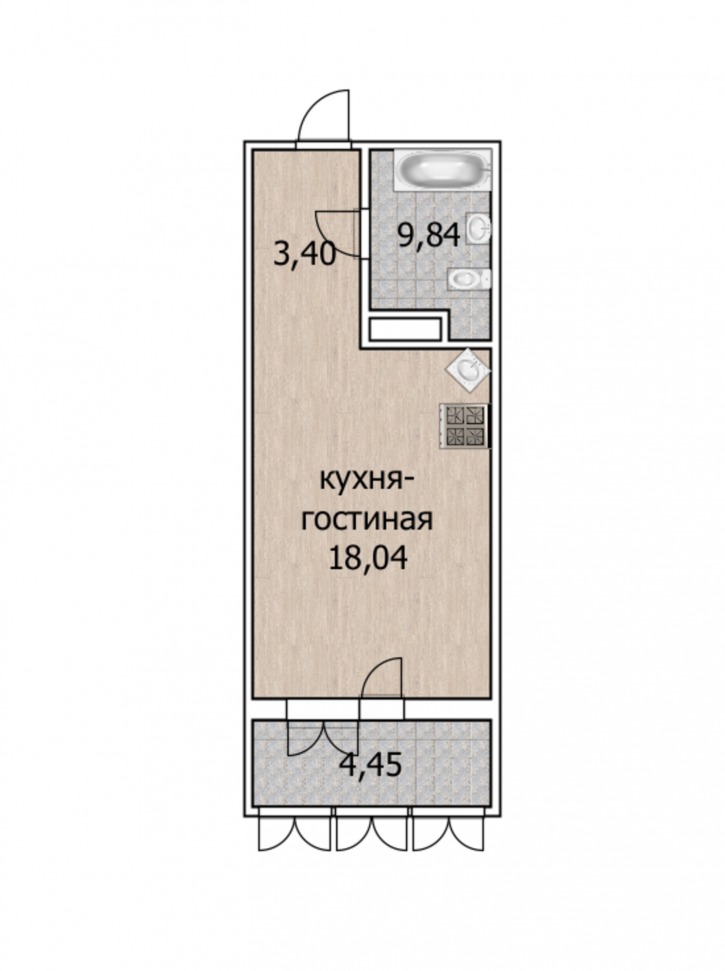 Студия улица Сергея Джанбровского, 19