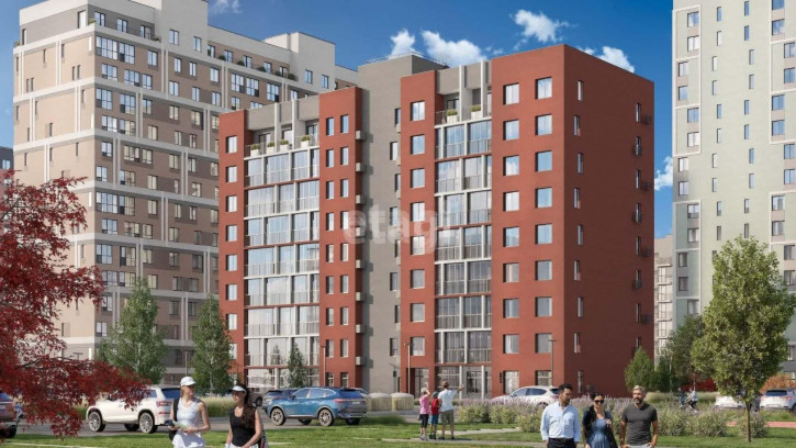1-комн квартира в новом доме Василия Малкова, 9