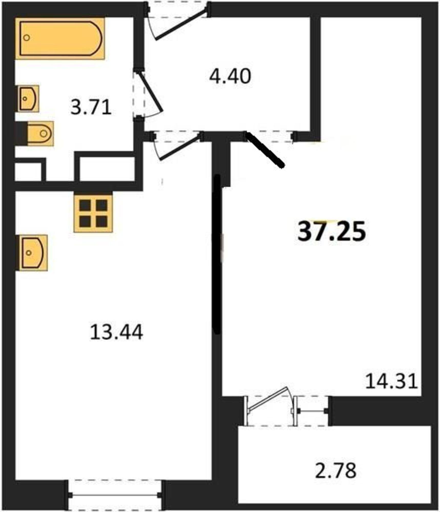 Купить квартиру за 3 854 000 рублей на Фоминская ул, 6к2