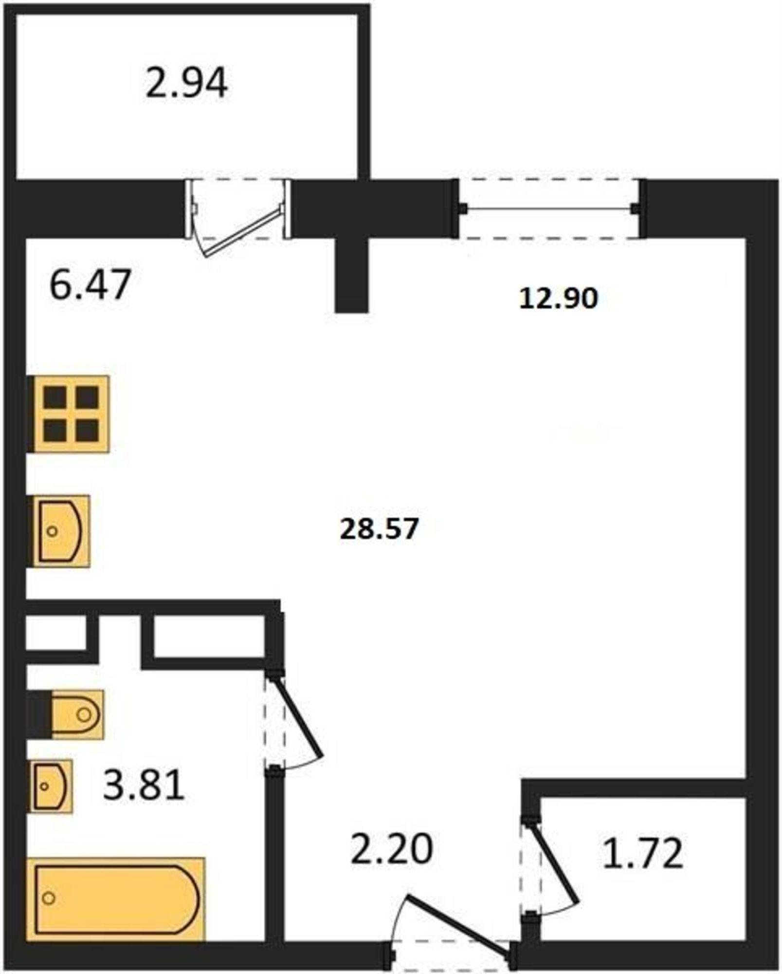 Купить квартиру за 3 056 000 рублей на Фоминская ул, 6к2