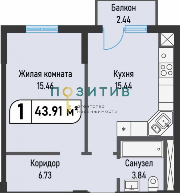 1-комн квартира Капельница п