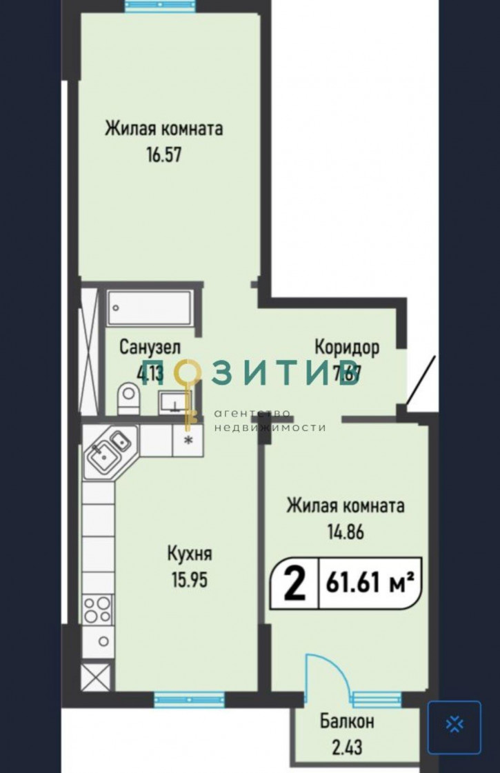 2-комн квартира Капельница п