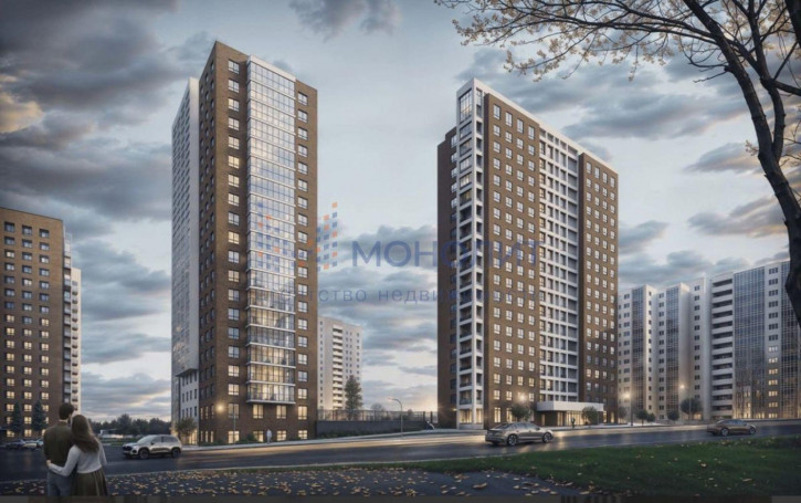 2-комн квартира в новом доме 2-я Оранжерейная ул, 2Б