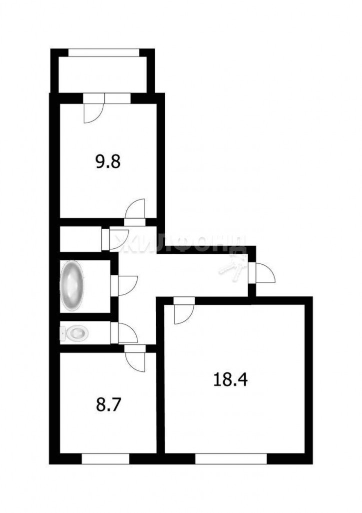 2-комн квартира Климасенко улица, д.1к5