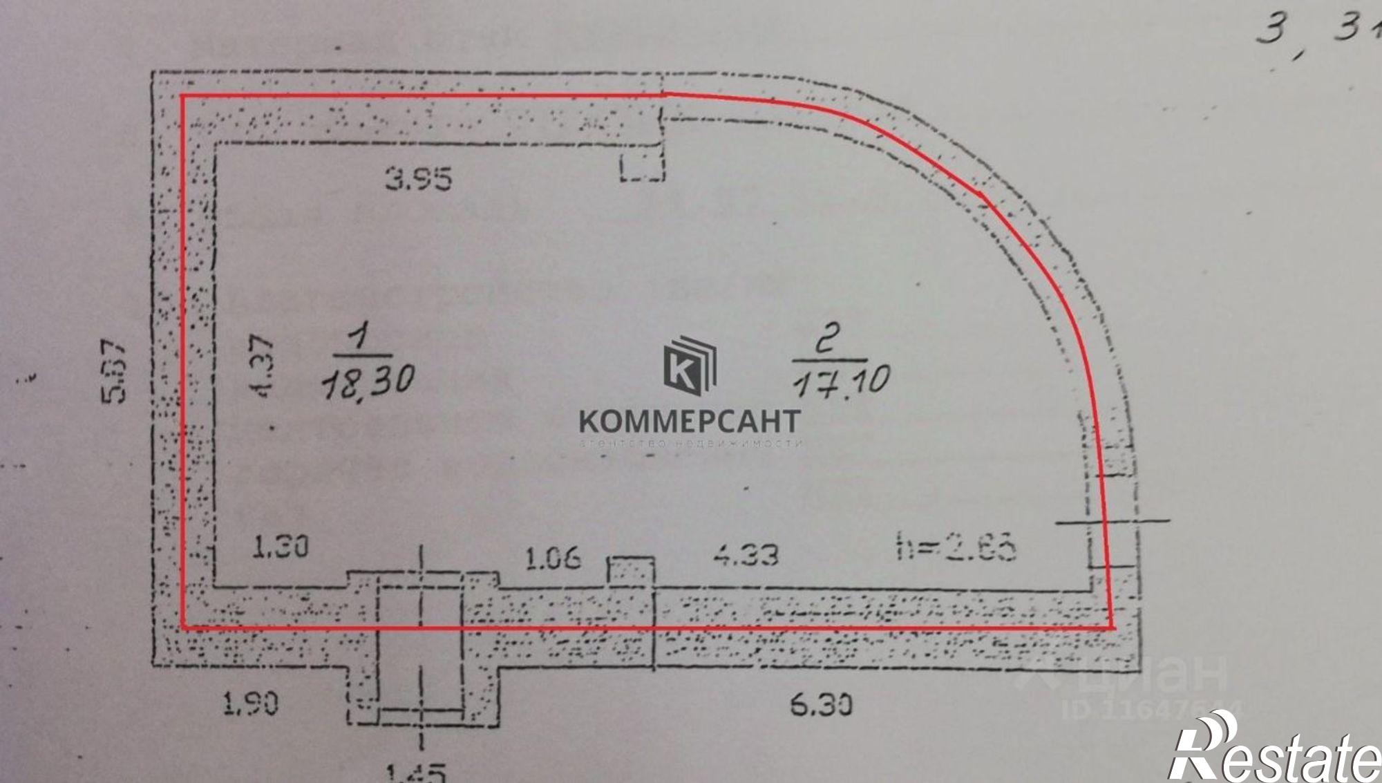 Купить торговое помещение за 10 800 000 рублей на улица Пискунова, 38А