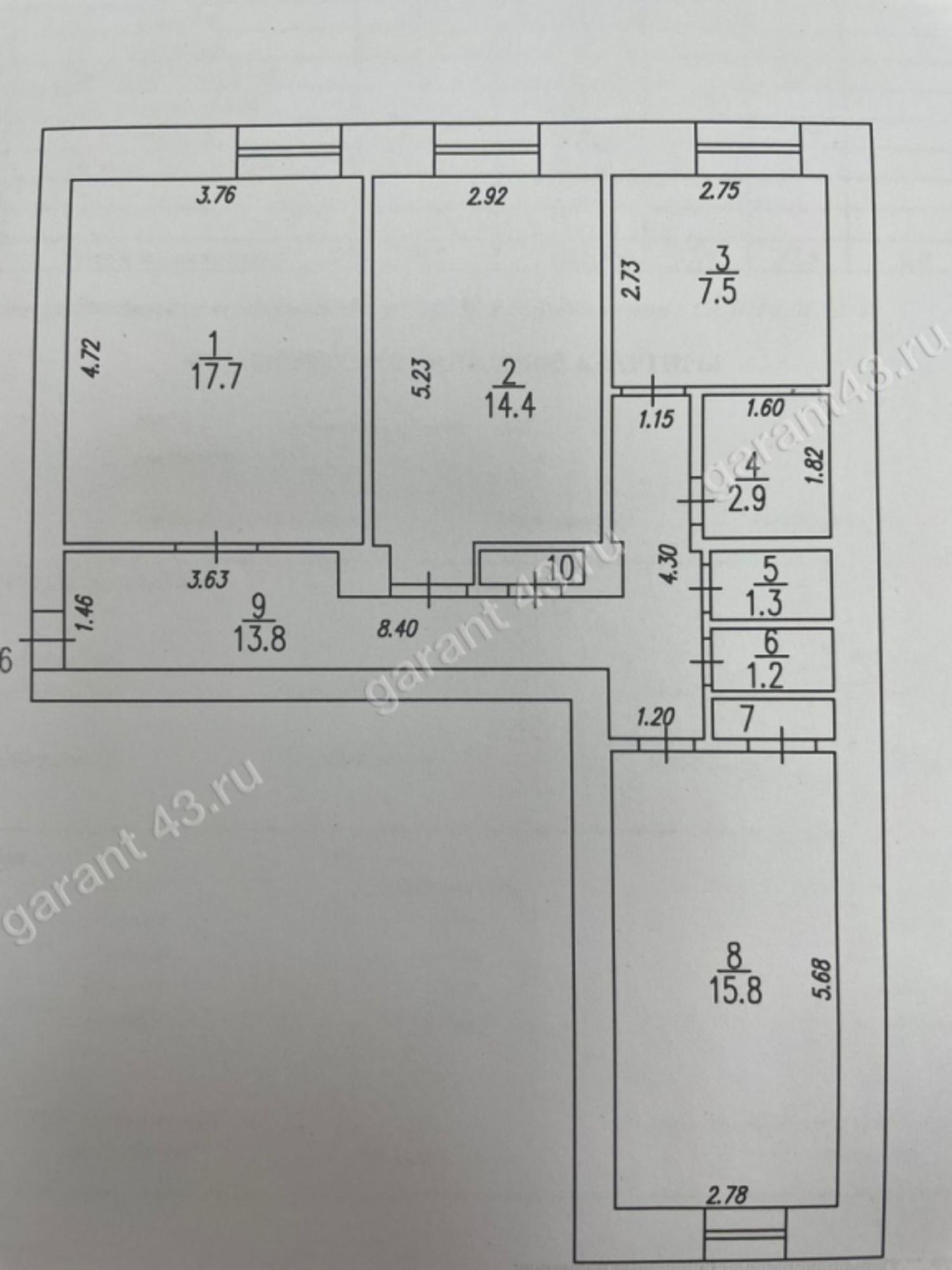 Купить квартиру за 4 650 000 рублей на улица Карла Маркса, 48