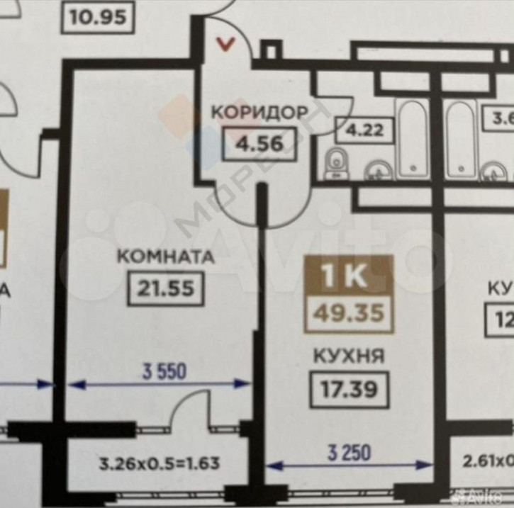 1-комн квартира в новом доме Академика Пустовойта ул, 1