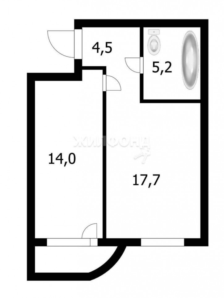 1-комн квартира Сухарная улица, д.96/2