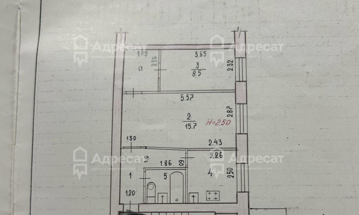 2-комн квартира ул. Чебышева,  д.40