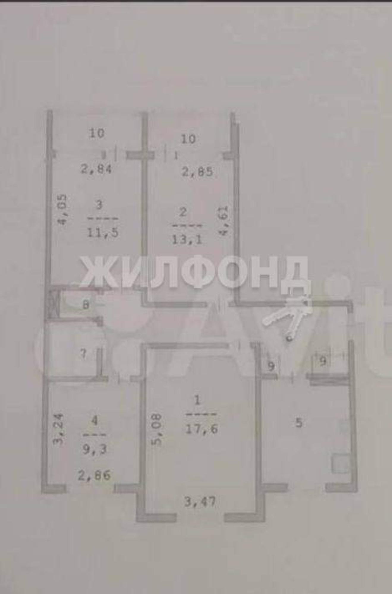 Купить квартиру за 9 500 000 рублей на Дружбы Народов улица, д.21