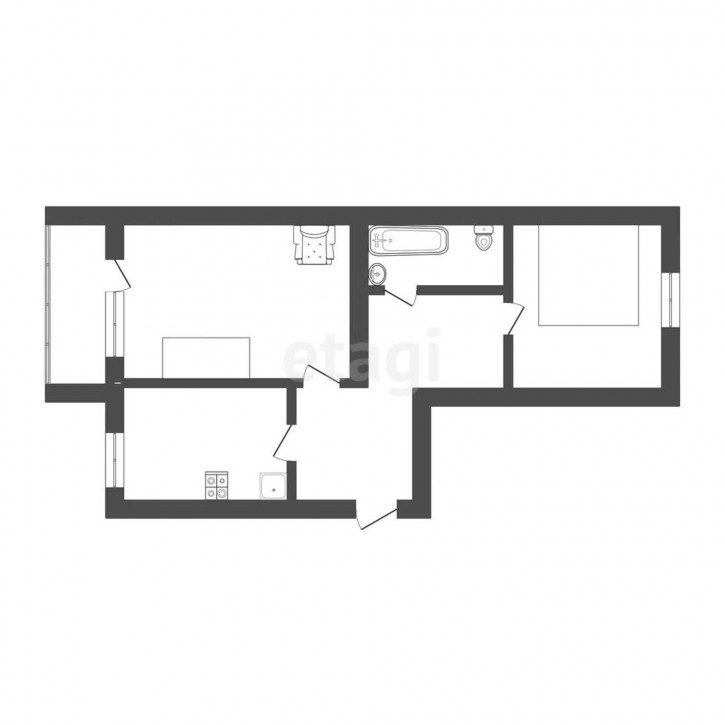 2-комн квартира Кузнецова, 16