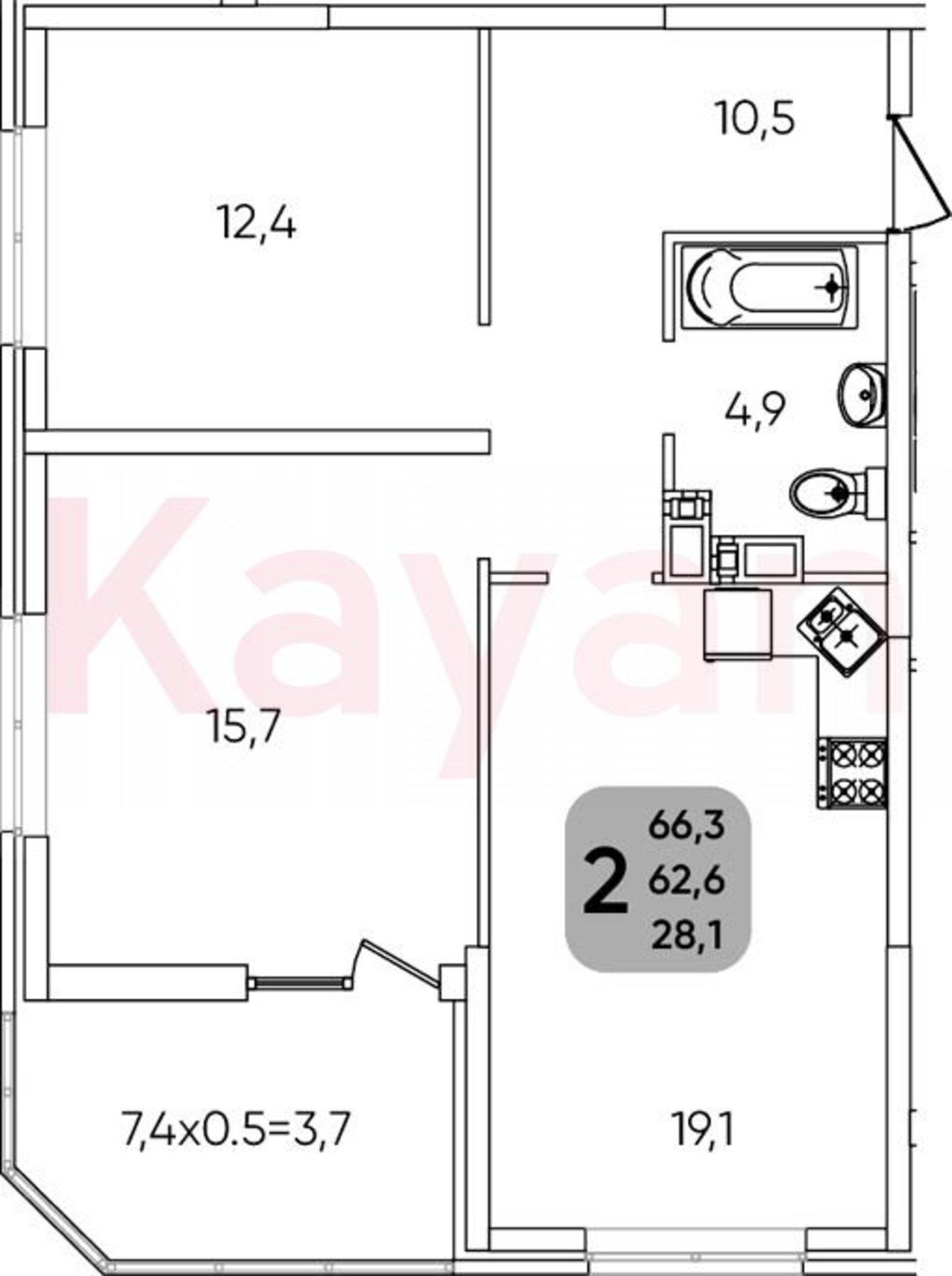 Купить квартиру за 8 113 950 рублей на ул Семигорская