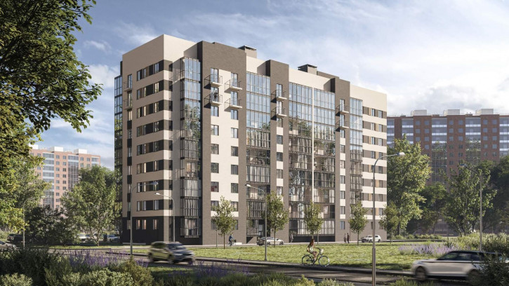 2-комн квартира в новом доме Бурмакинская улица, д.13а