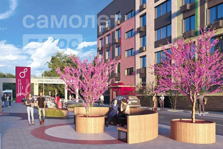 1-комн квартира в новом доме улица Академика Курчатова