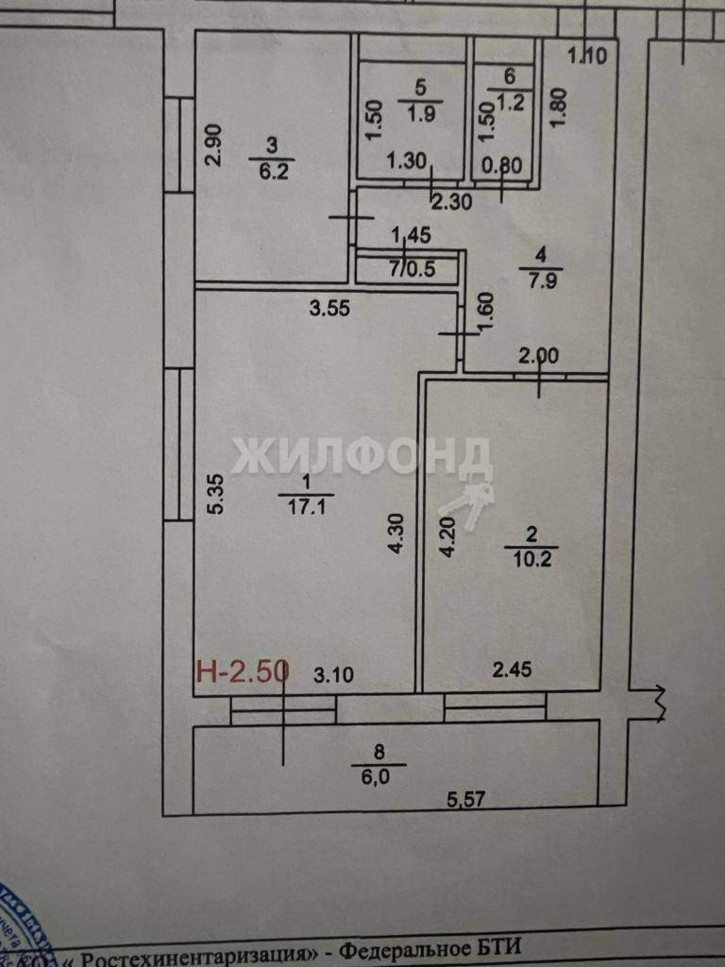 2-комн квартира Северный микрорайон, д.4