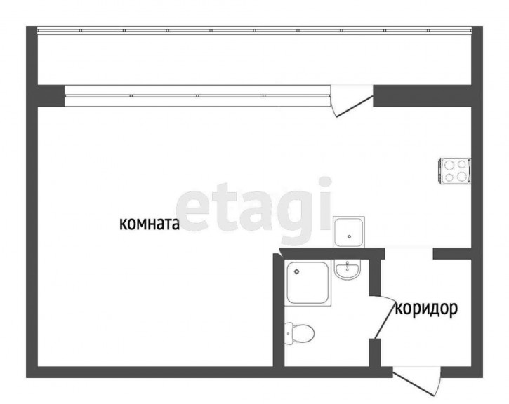 1-комн квартира Газовиков, 20