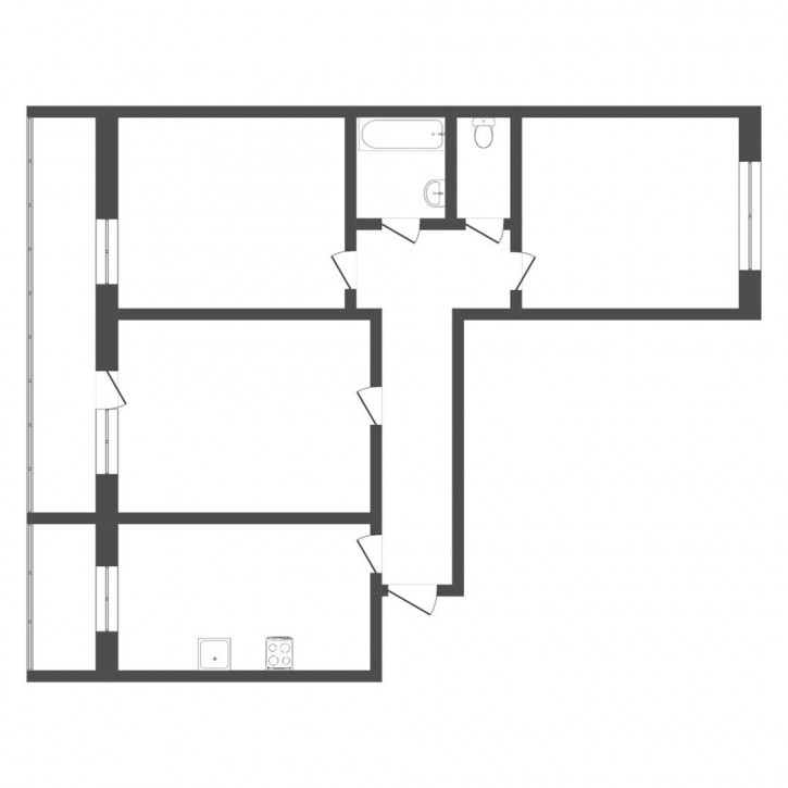 3-комн квартира Газовиков, 6