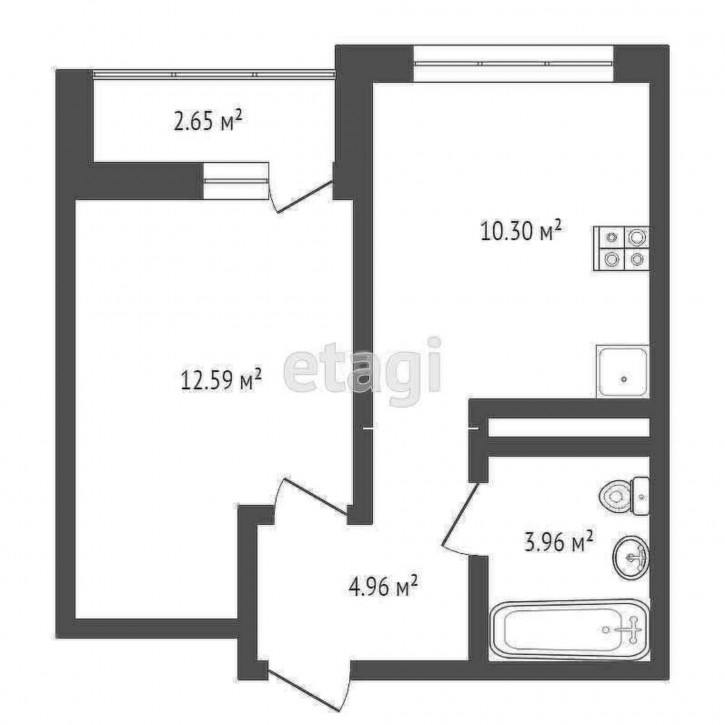 1-комн квартира Разведчика Кузнецова, 7