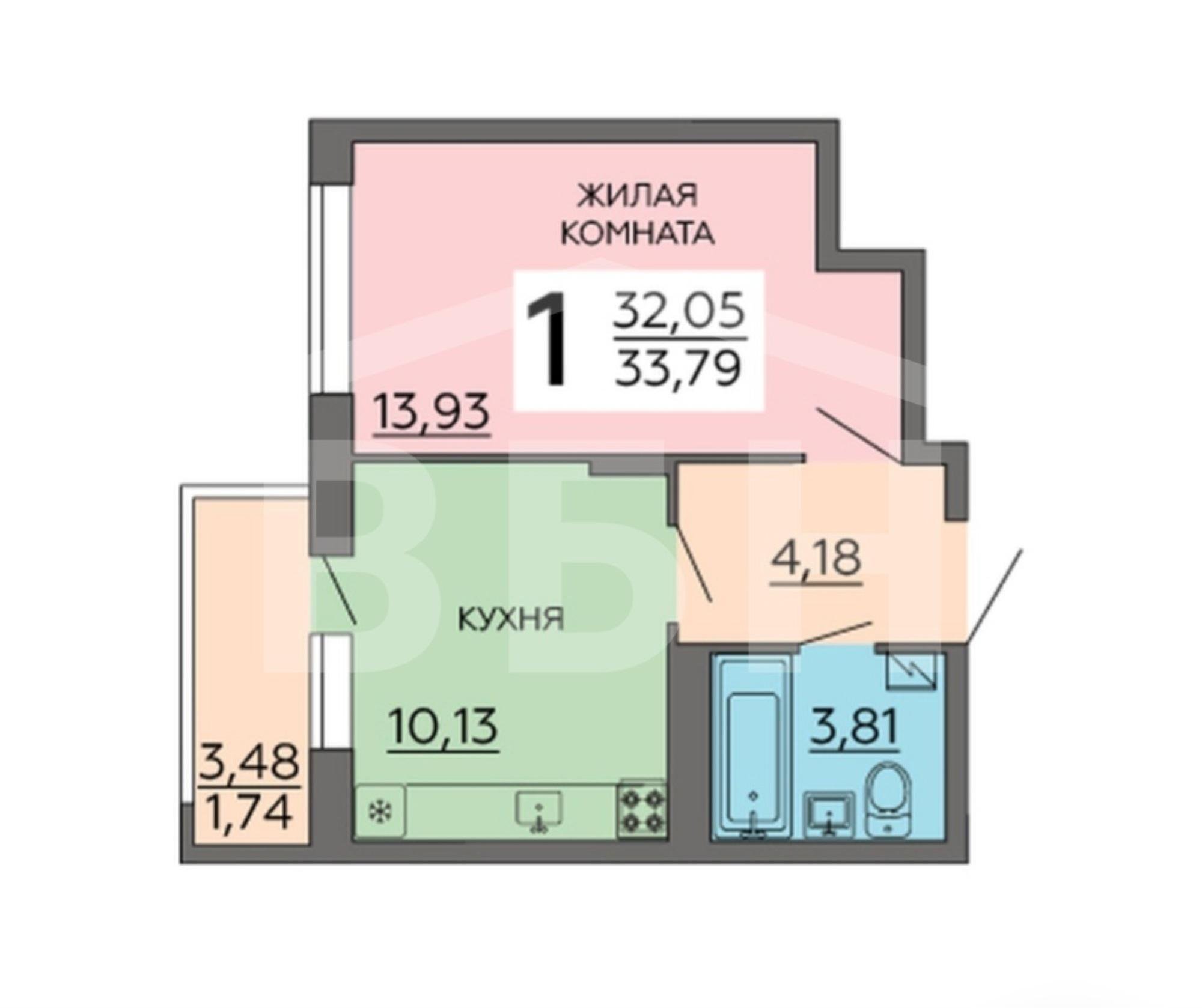 Купить квартиру за 2 838 360 рублей на Теплоэнергетиков улица, 17