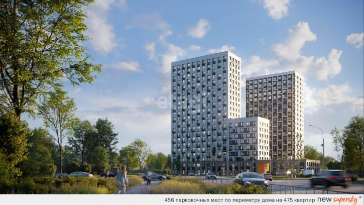 2-комн квартира в новом доме Ветеранов труда, SuperSky (Суперский), Этап 1