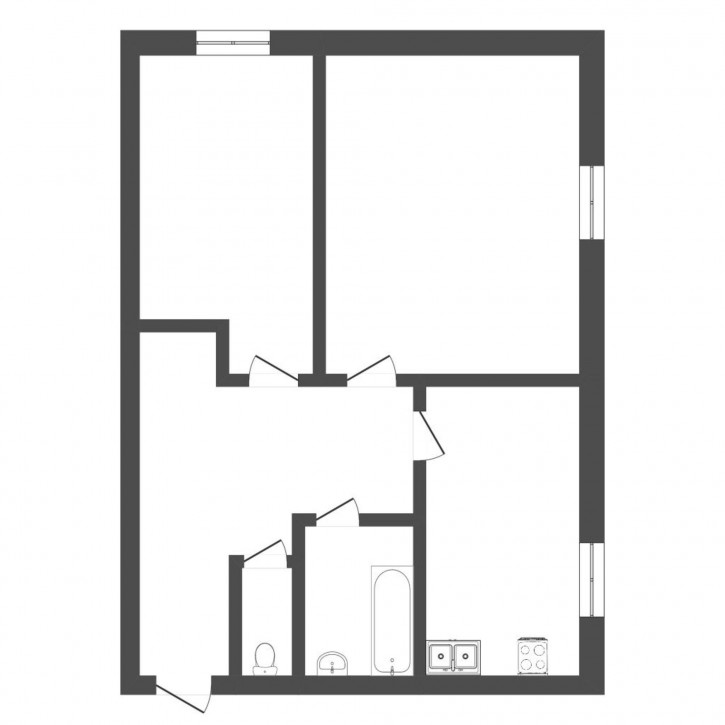 2-комн квартира Мелиораторов, 5а