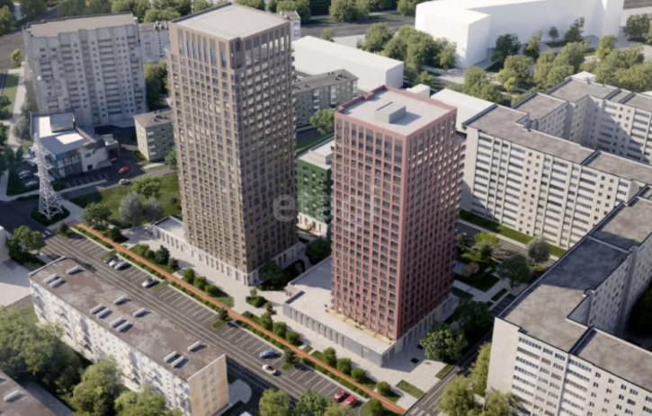 1-комн квартира в новом доме Красных командиров, дом 3, Квартал КЗ
