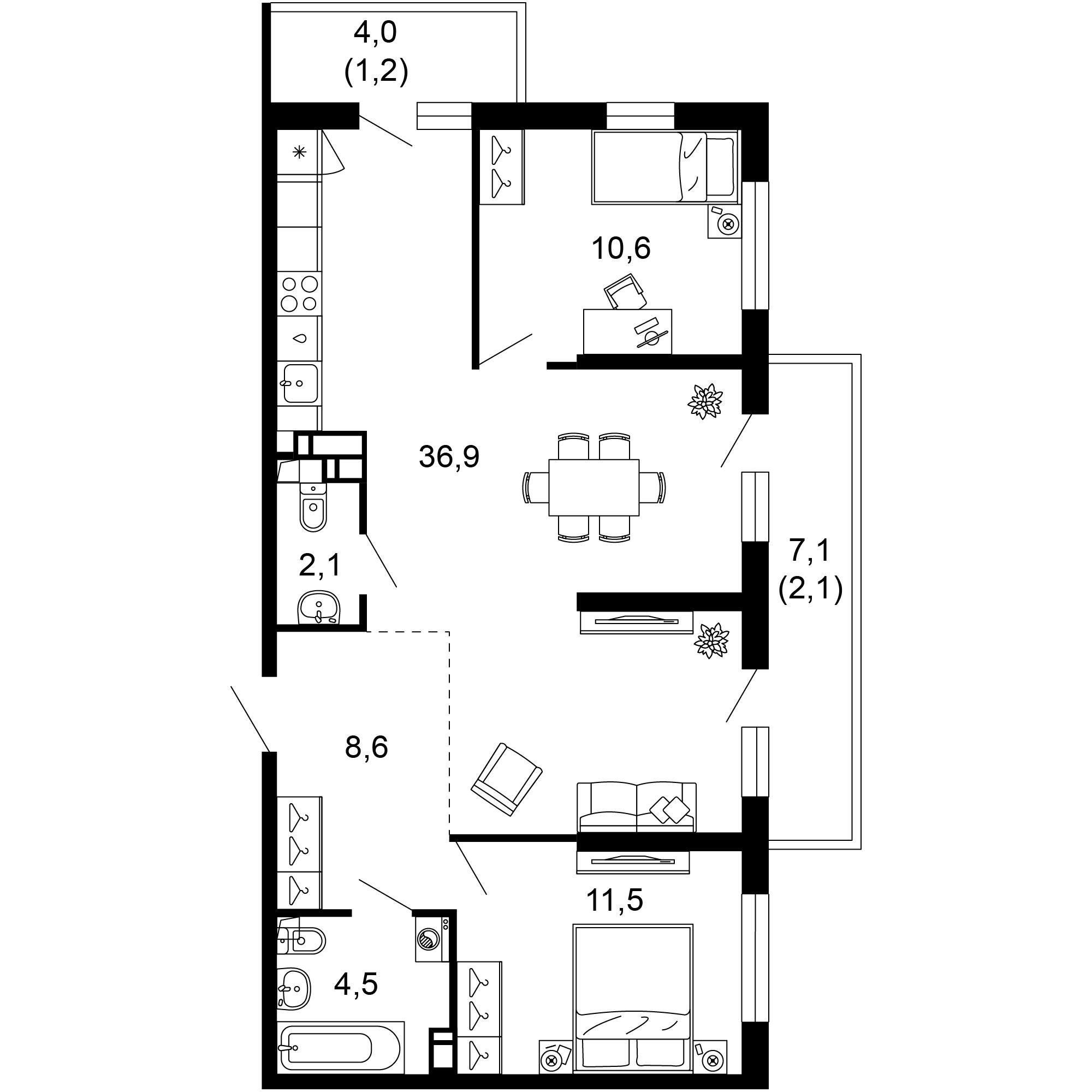 Купить квартиру за 31 595 600 рублей на Краснодарский край, Сочи, улица Искры, 66/10