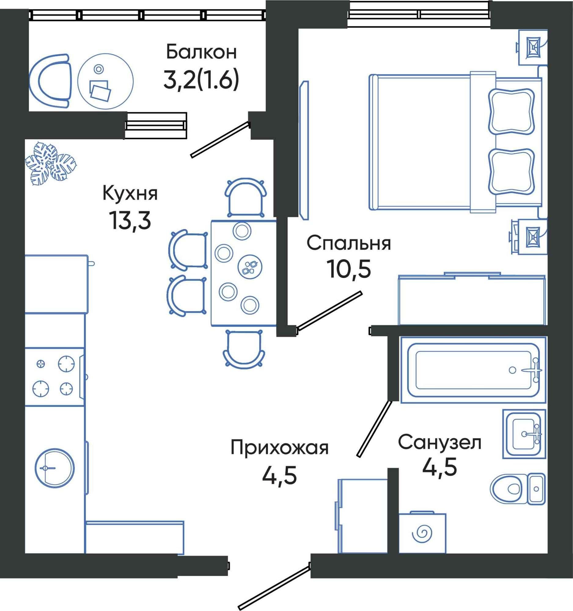 Купить квартиру за 6 810 860 рублей на Россия, Краснодарский край, Новороссийск, улица Куникова, 55к1
