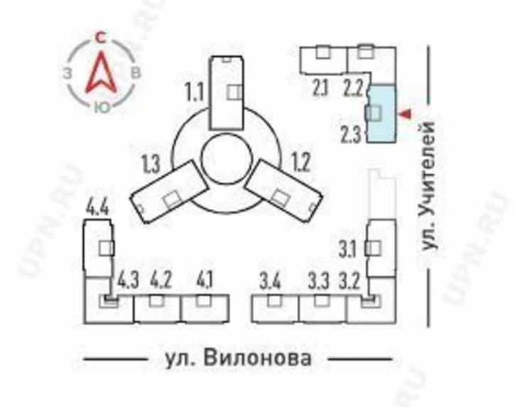 1-комн квартира в новом доме учителей