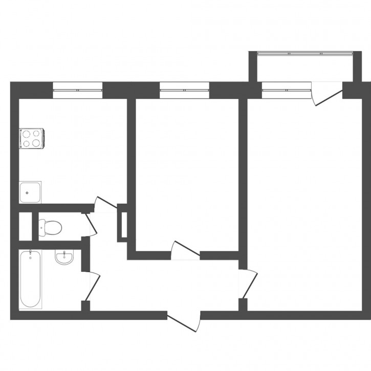 2-комн квартира Сибаковская, 8
