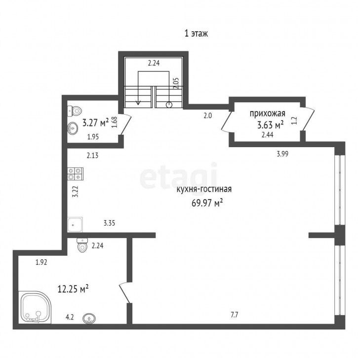 4-комн квартира Газовиков, 36