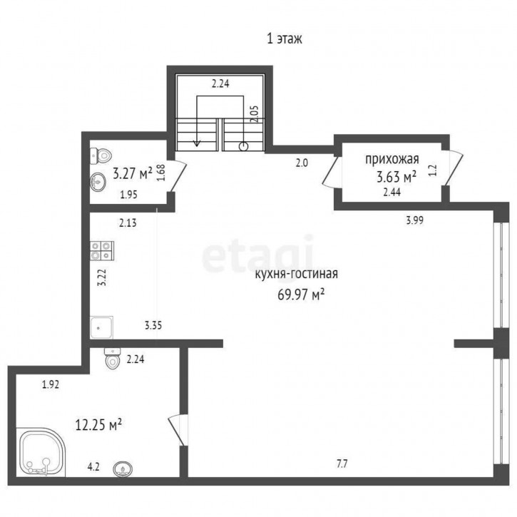 4-комн квартира Газовиков, 36