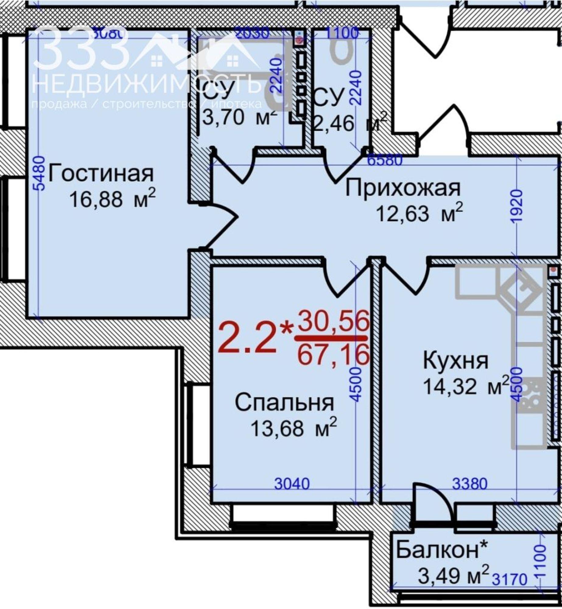 Купить квартиру за 5 712 000 рублей на Весенняя ул, 21к