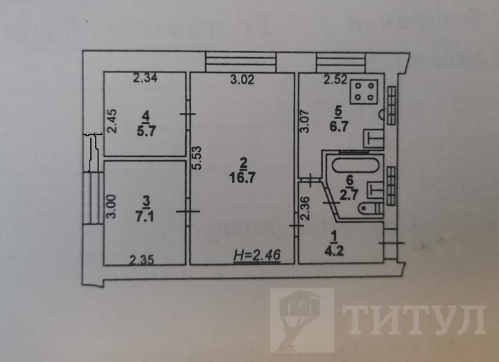 3-комн квартира РИИЖТ