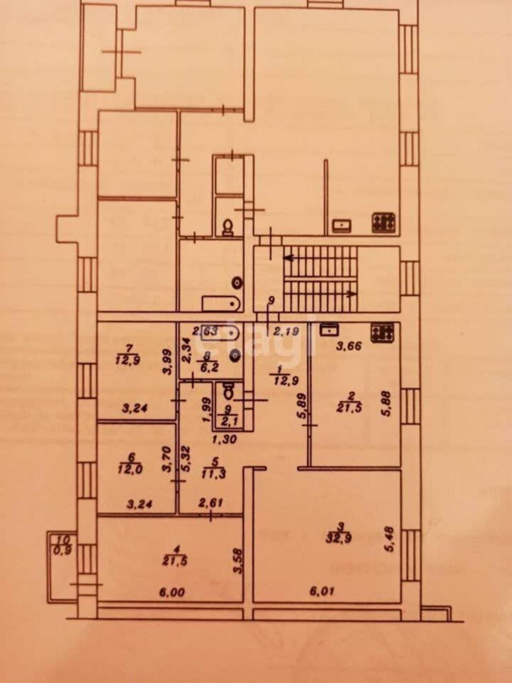 4-комн квартира Хохрякова, 10