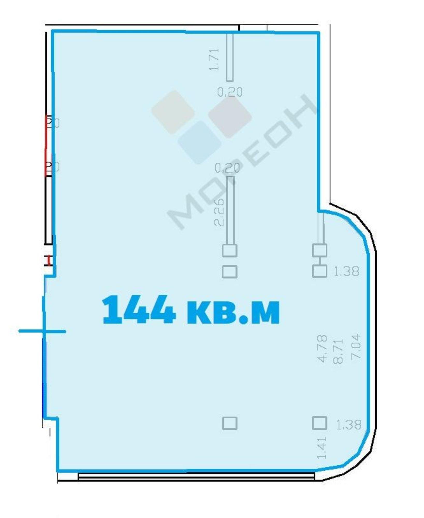 Сдать торговое помещение за 113 256 рублей на им. Репина ул, 3к1