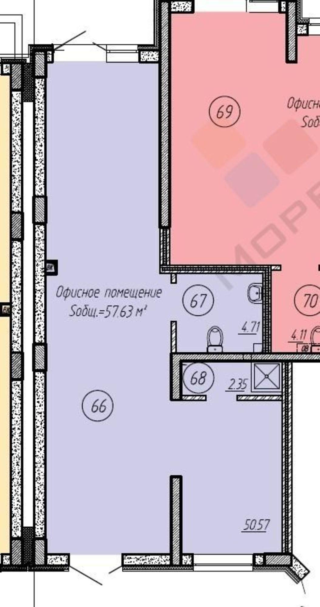 Купить торговое помещение за 14 500 000 рублей на Конгрессная ул, 25