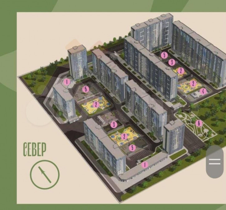 1-комн квартира в новом доме Богатырская ул
