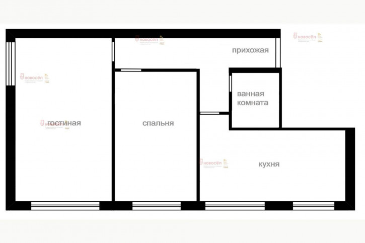 2-комн квартира Елизаветинское 6
