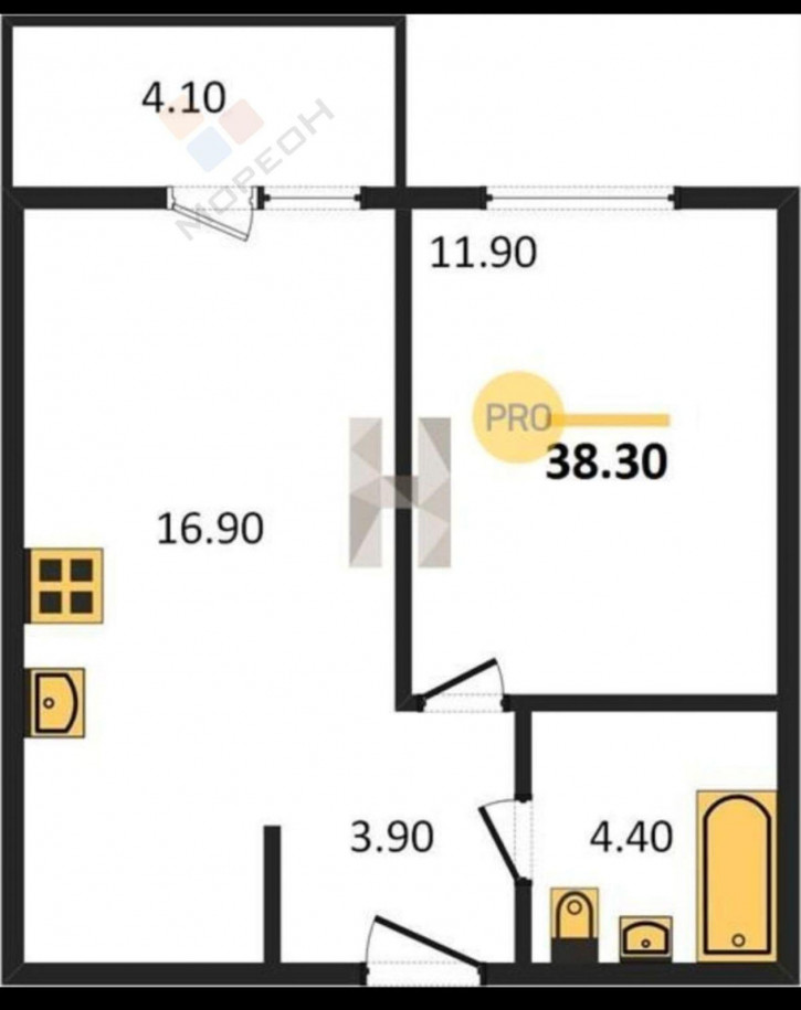 1-комн квартира Героя Ростовского ул, 8к3