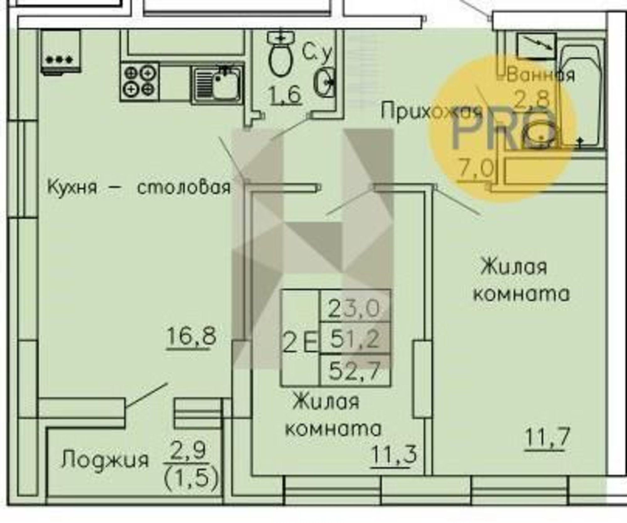 Купить квартиру за 6 007 000 рублей на Рокоссовского, 47