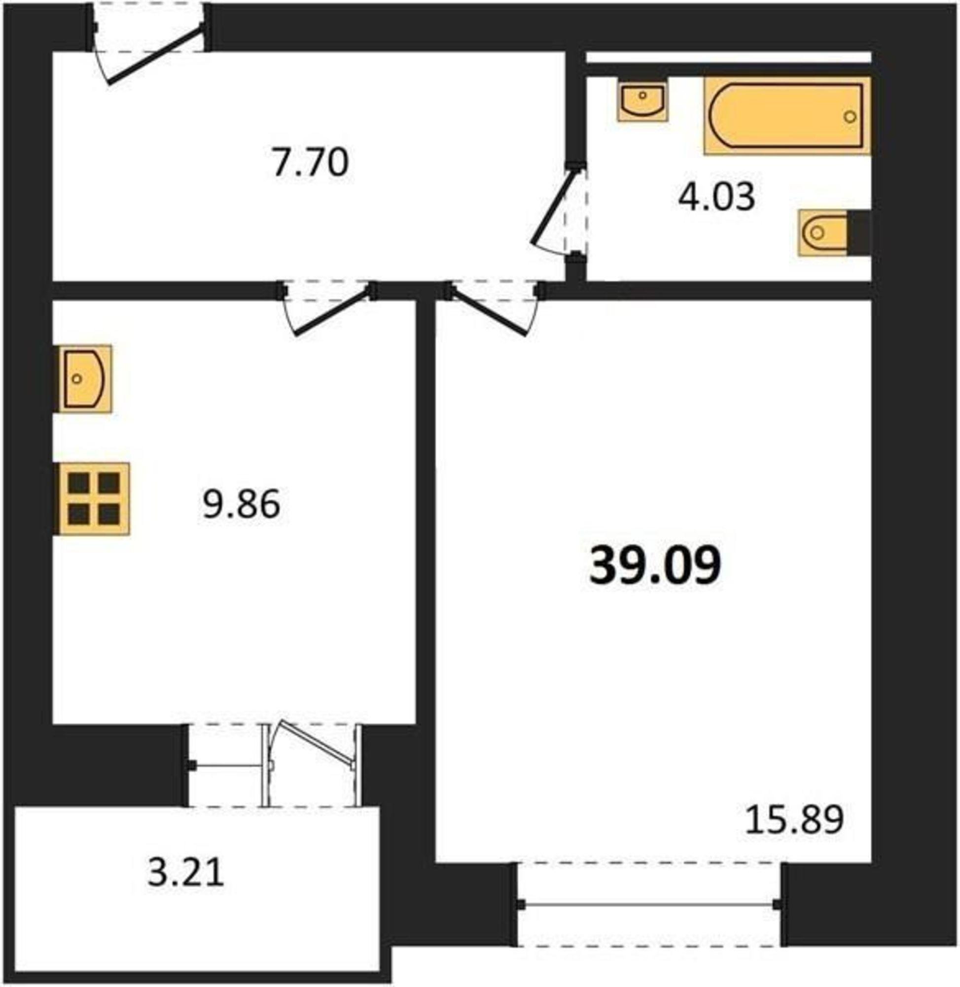 Купить квартиру за 3 127 000 рублей на улица Курчатова, 32