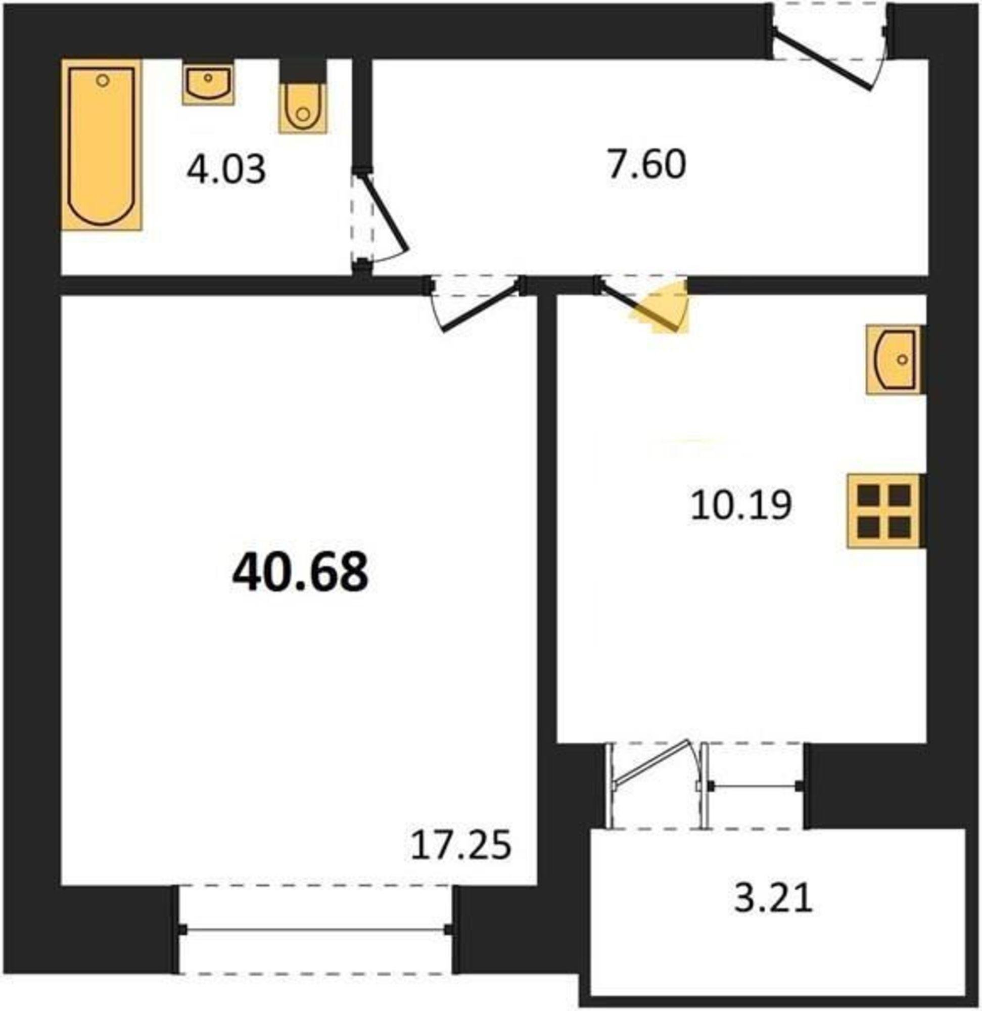 Купить квартиру за 3 254 000 рублей на улица Курчатова, 32